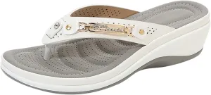 2024 Flip Flops For Women with Arch Support Comfortable Yoga Mat Orthopedic Sandals Lightweight Womens Flip-Flop