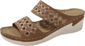 2024 Orthopedic Sandals for Women Dressy Damping Sole Upgradation Stretch Lightweight Sandals Arch Support