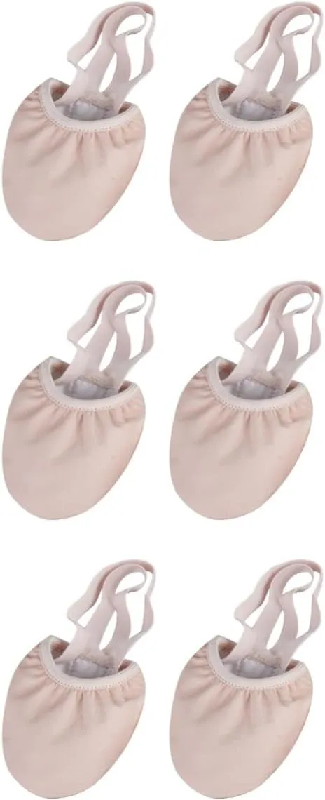 3 Pairs Toes Shoes for Women Dance Shoes Half Soles Breathable Elastic Band for Ballet Yoga Folk Modern Ballroom Jazz