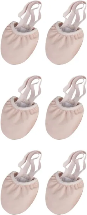 3 Pairs Toes Shoes for Women Dance Shoes Half Soles Breathable Elastic Band for Ballet Yoga Folk Modern Ballroom Jazz