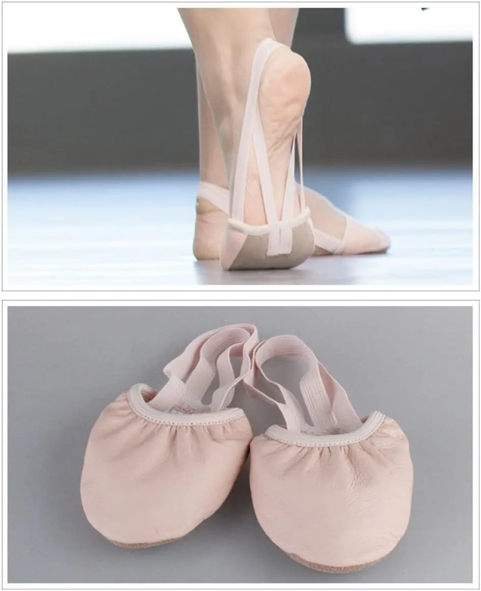 3 Pairs Toes Shoes for Women Dance Shoes Half Soles Breathable Elastic Band for Ballet Yoga Folk Modern Ballroom Jazz