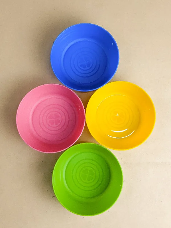 4 Pcs Colorful Small Plastic Bowl Set MB38