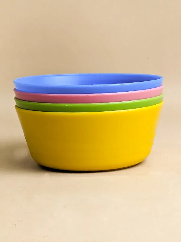 4 Pcs Colorful Small Plastic Bowl Set MB38