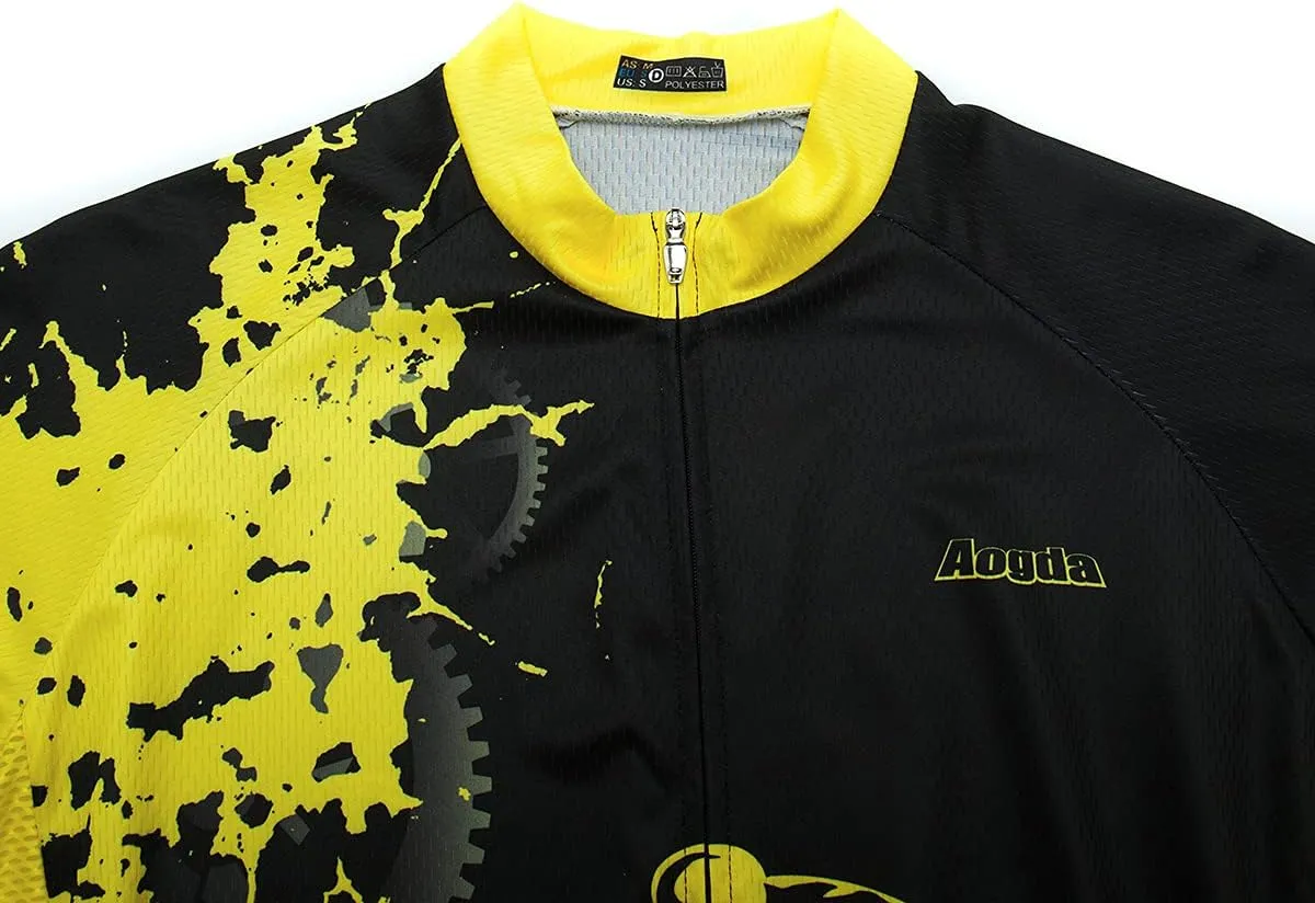 Aogda Sleeveless Cycling Jerseys Men Bike Shirts Team Biking Tops Bicycle Clothing Vests
