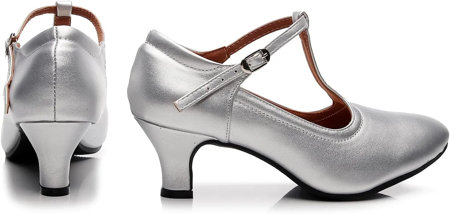 AOQUNFS Women Character Dance Shoes Ballroom Salsa Practice Performance Dancing Shoes,111