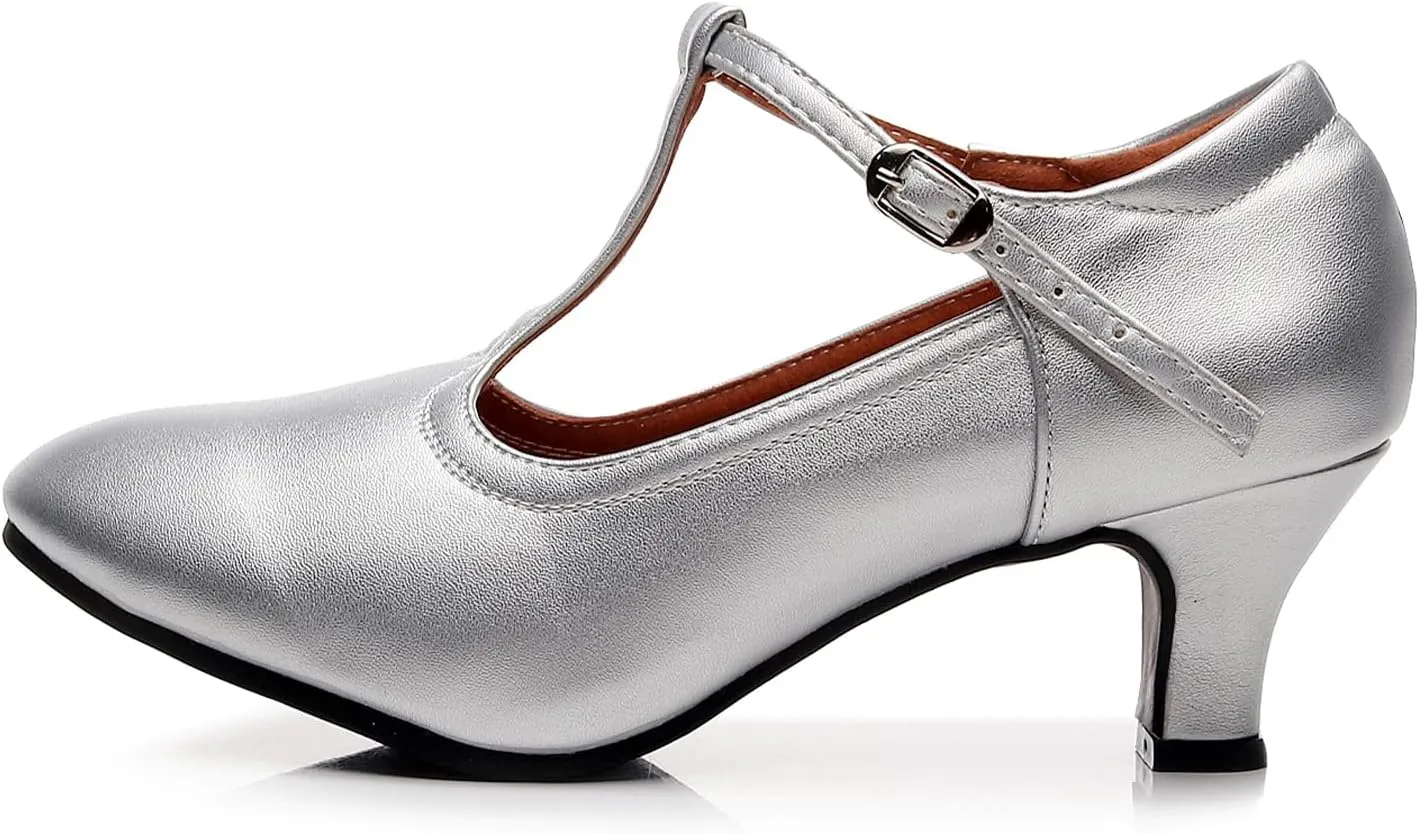 AOQUNFS Women Character Dance Shoes Ballroom Salsa Practice Performance Dancing Shoes,111
