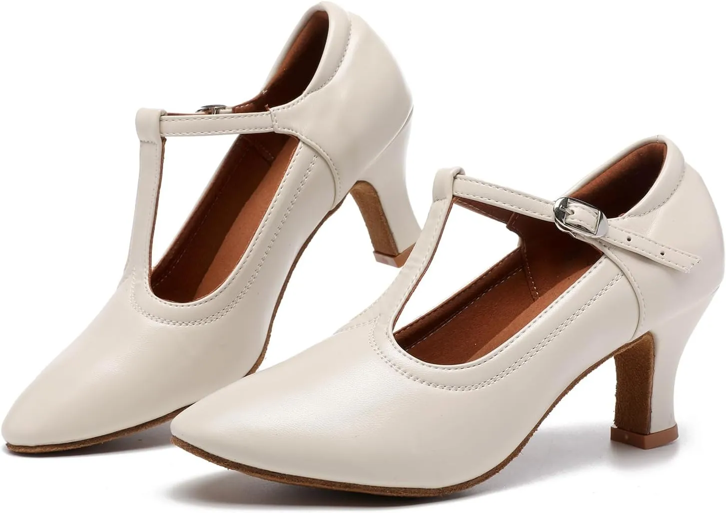 AOQUNFS Women Character Dance Shoes Ballroom Salsa Practice Performance Dancing Shoes,111