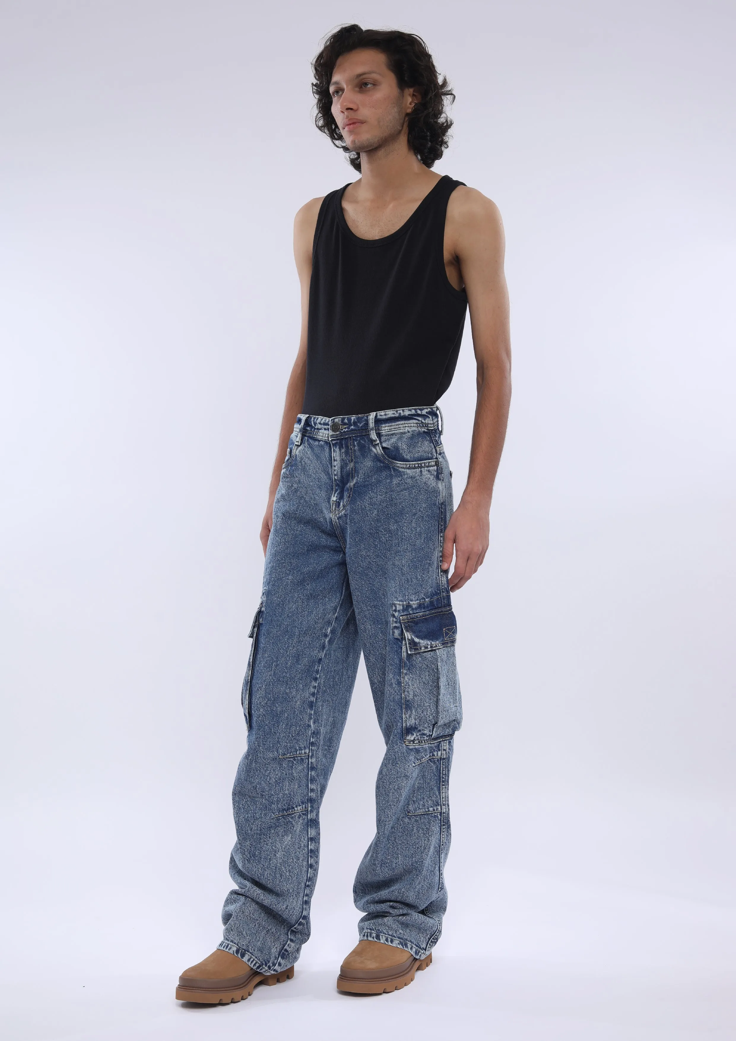 Arlo - Loose Cargo Jean - Dark Blue