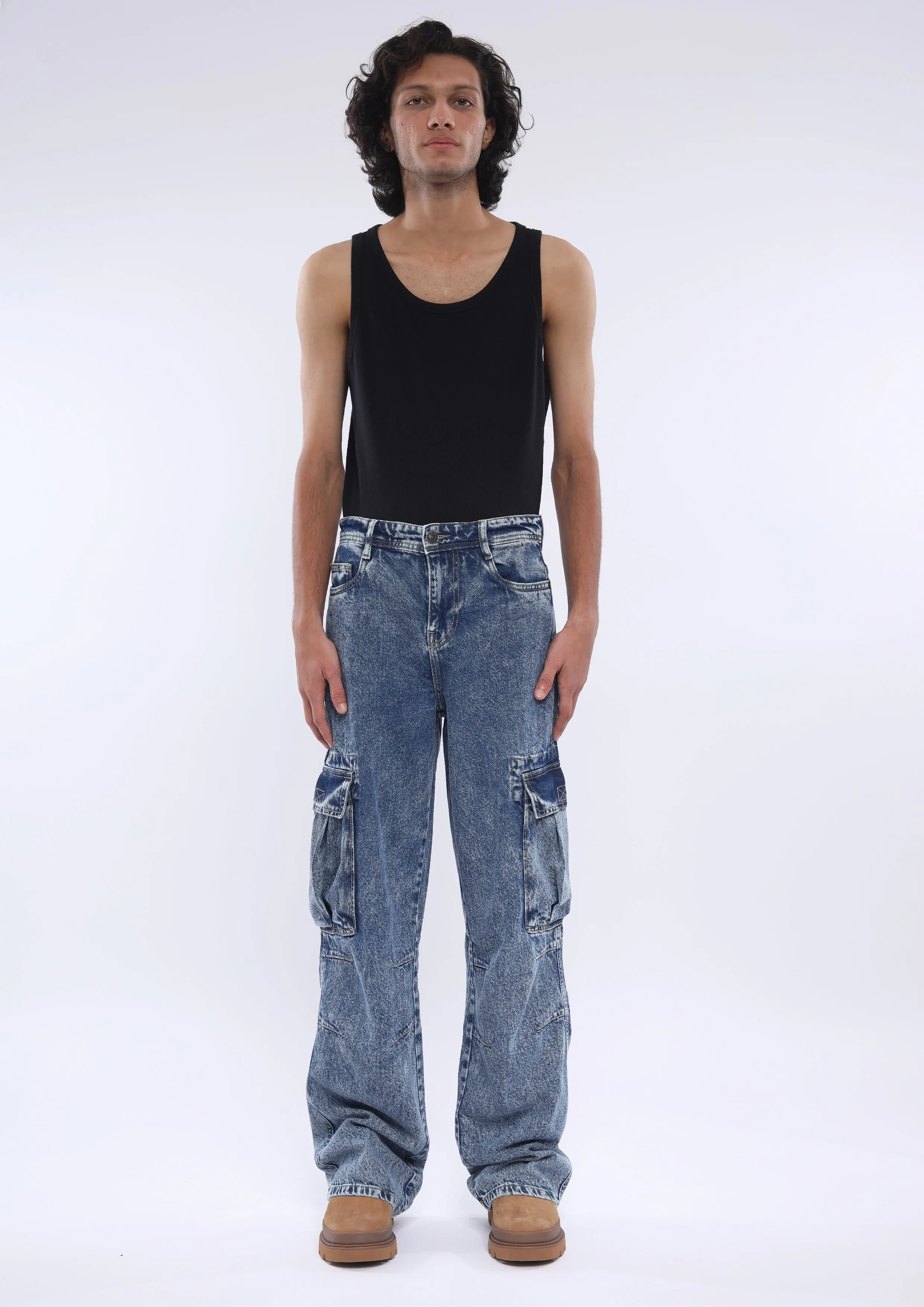Arlo - Loose Cargo Jean - Dark Blue