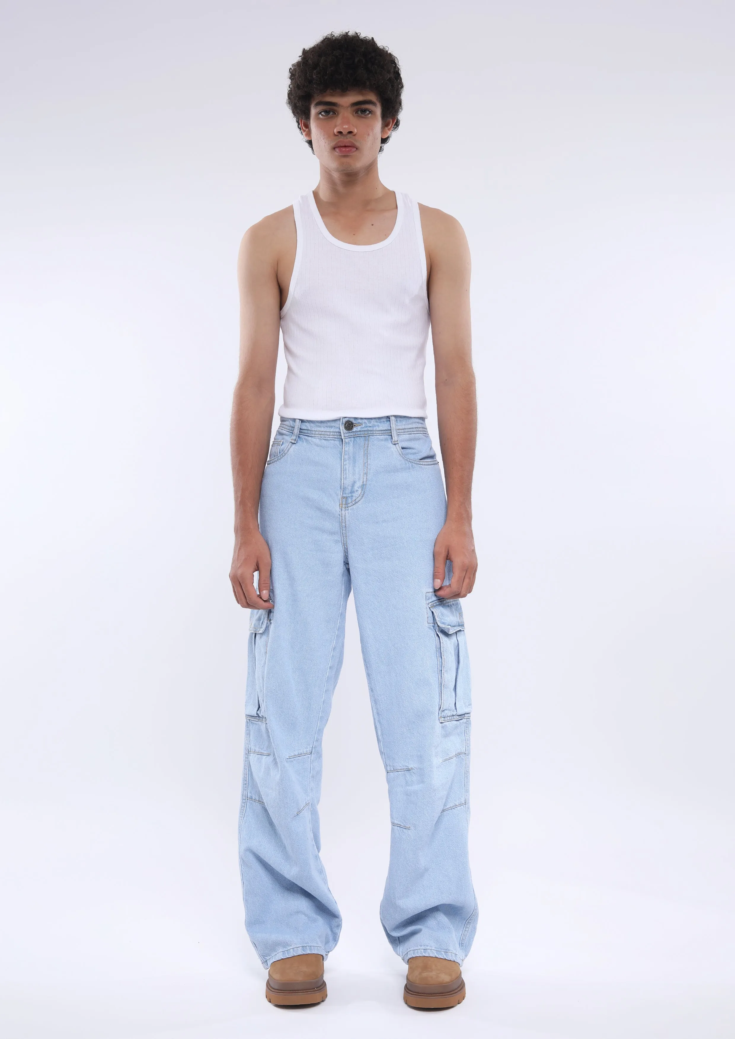 Arlo - Loose Cargo Jean - Light Blue