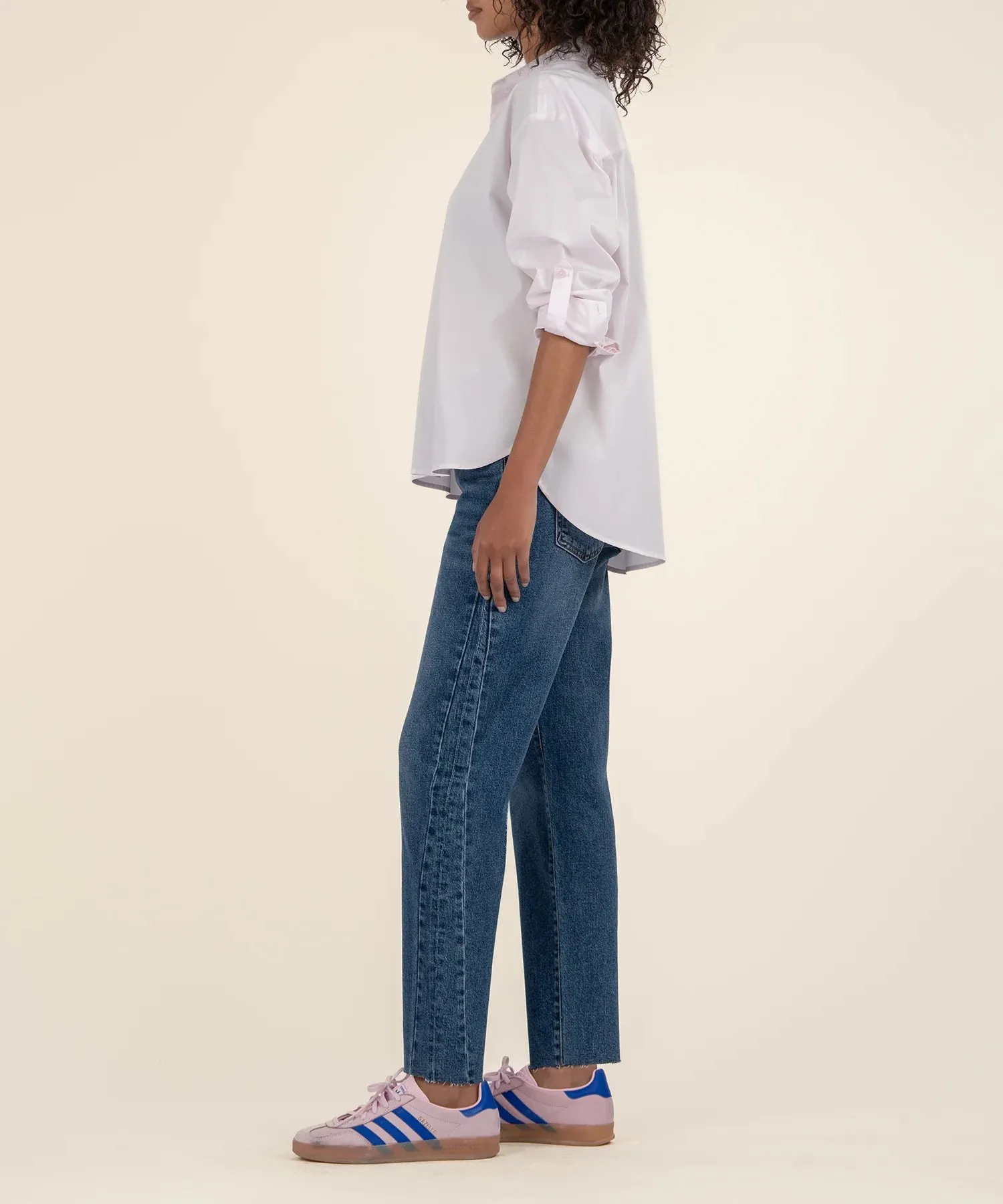 Ashley High Rise Slouchy Barrel Jeans with Side Insets by Kut from the Kloth