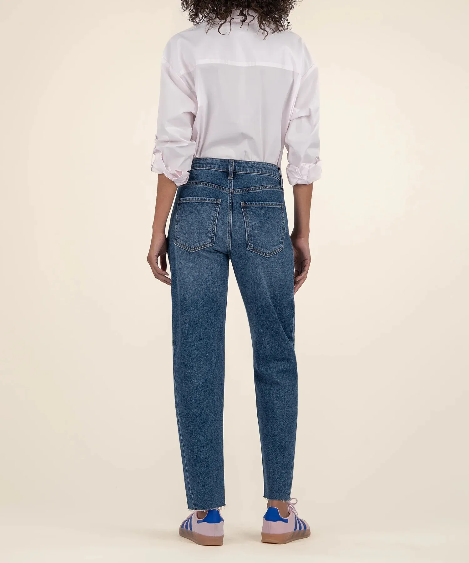 Ashley High Rise Slouchy Barrel Jeans with Side Insets by Kut from the Kloth