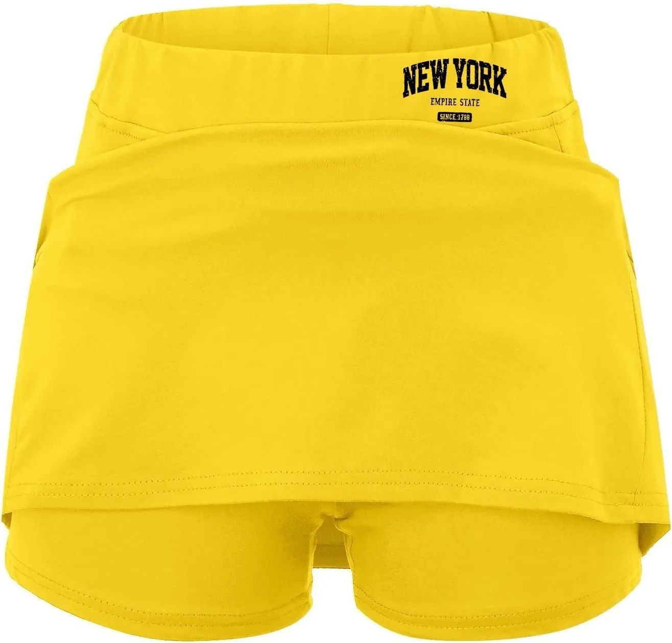 Athletic Skirts Women with Shorts New York Casual Summer Workout Tennis Skorts Running Gym Yoga Tummy Control Activewear