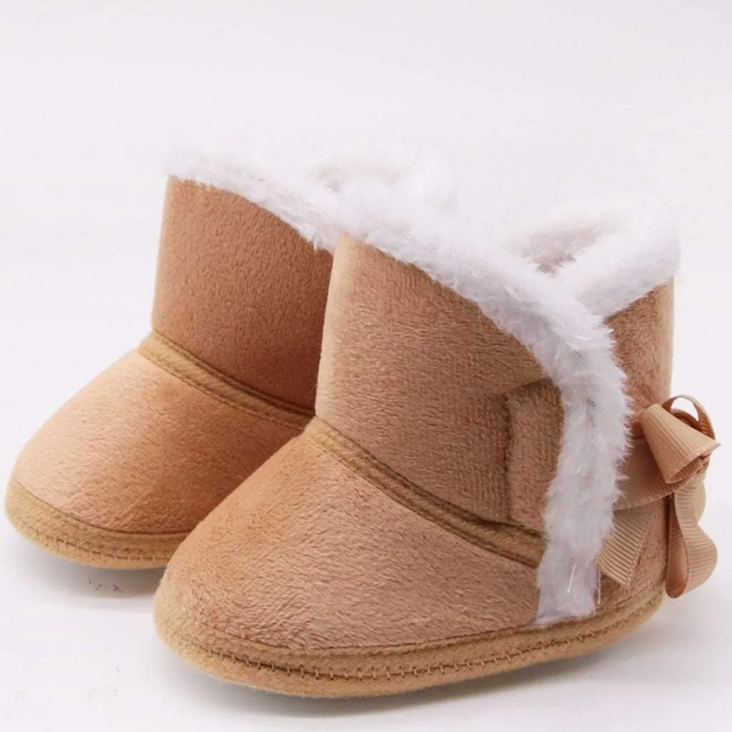Baby Girl Shoes Prewalker Baby Snow Warm Girls Winter Toddler Infant Boys Shoes -Slip Boots Baby Shoes Cute