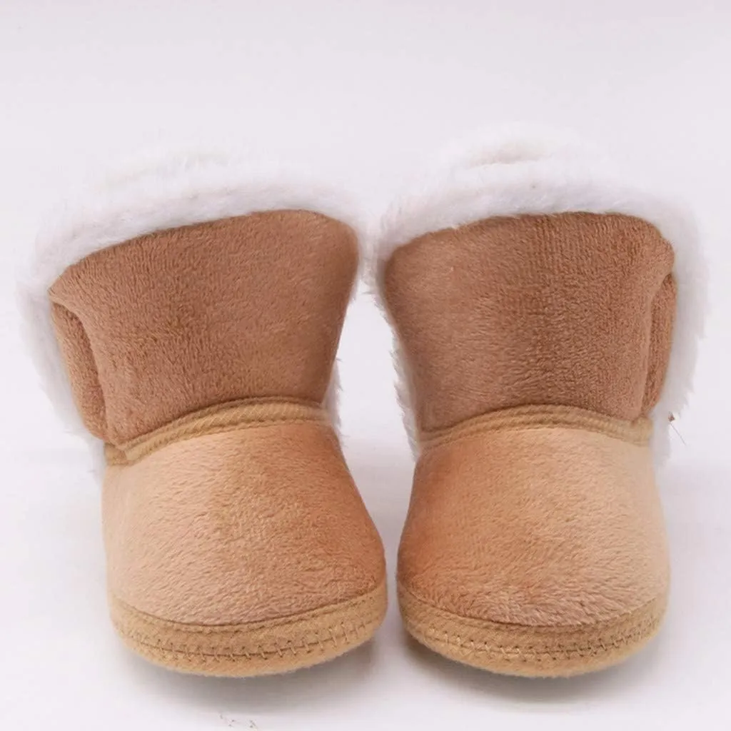 Baby Girl Shoes Prewalker Baby Snow Warm Girls Winter Toddler Infant Boys Shoes -Slip Boots Baby Shoes Cute