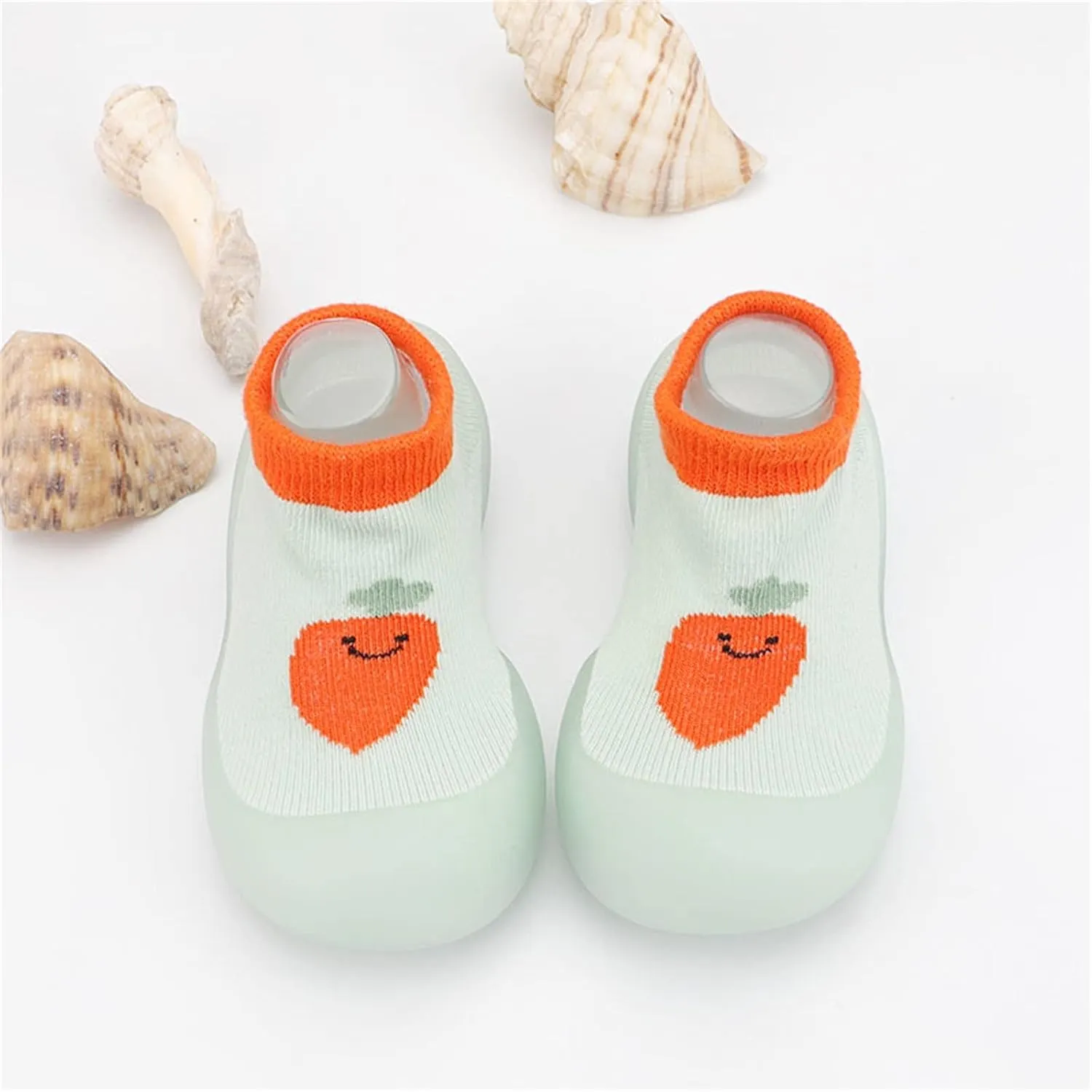 Baby Girl Shoes,Infant Casual Socks Shoes Cute Fruit First Walkers Elastic Indoor Baby Shoes Toddler Boy Boots