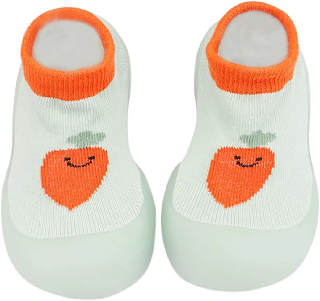 Baby Girl Shoes,Infant Casual Socks Shoes Cute Fruit First Walkers Elastic Indoor Baby Shoes Toddler Boy Boots