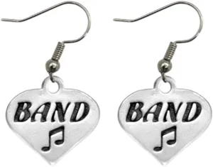 Band Earrings, Music Charm Jewelry, Marching Band Gift, Band Jewelry for Women and Teens