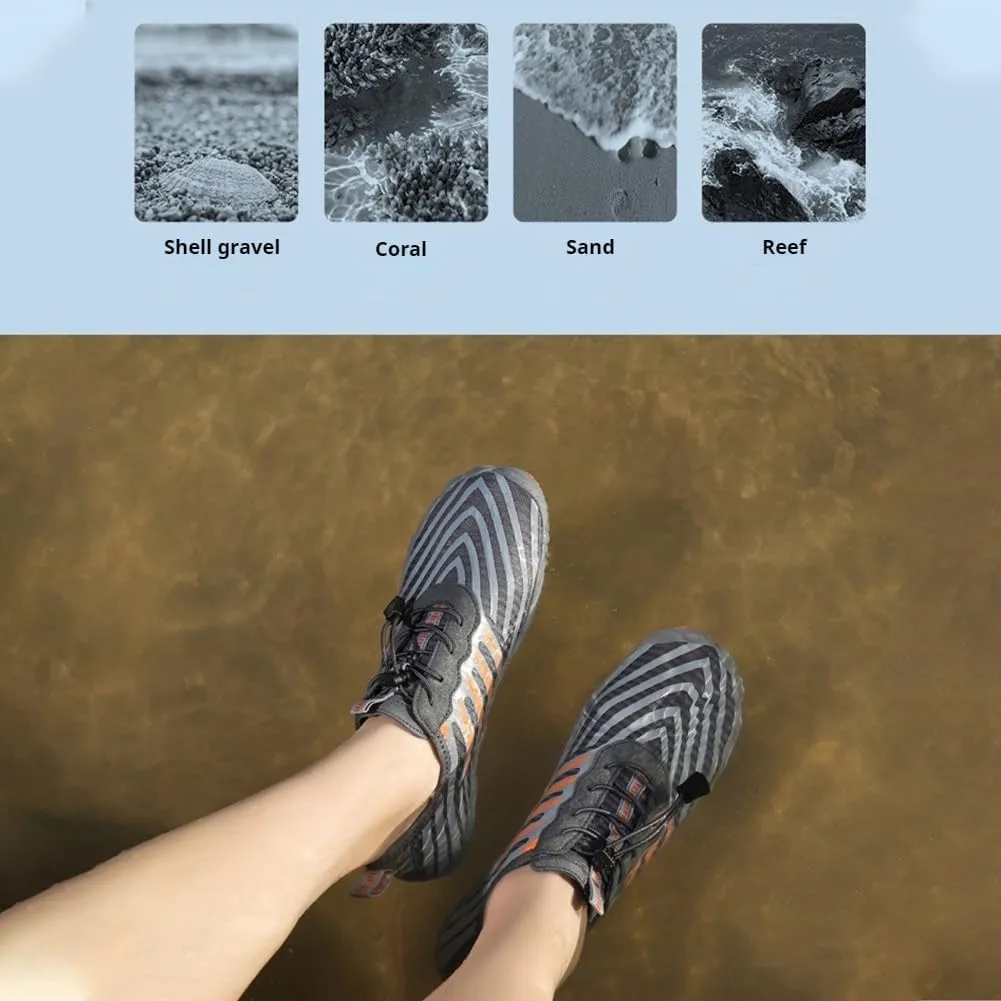 Barefoot Shoes Women & Men, Non-Slip Breathable Waterproof Wide Toe Running Walking Barefoot Shoes Unisex(A White,8men/10women)