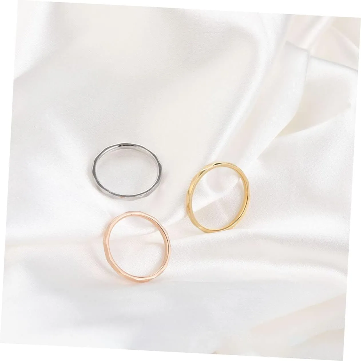 BESPORTBLE Decorative Finger Jewelry Chic Finger Decors Couple Finger Jewelry Romantic Rings Titanium Steel