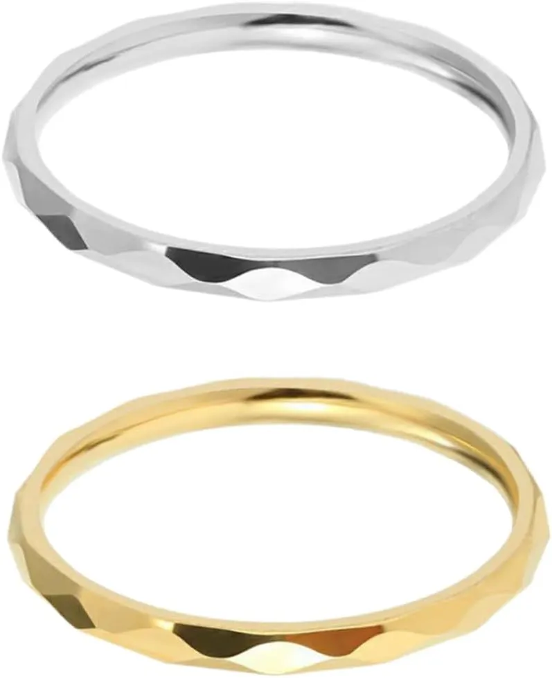 BESPORTBLE Decorative Finger Jewelry Chic Finger Decors Couple Finger Jewelry Romantic Rings Titanium Steel