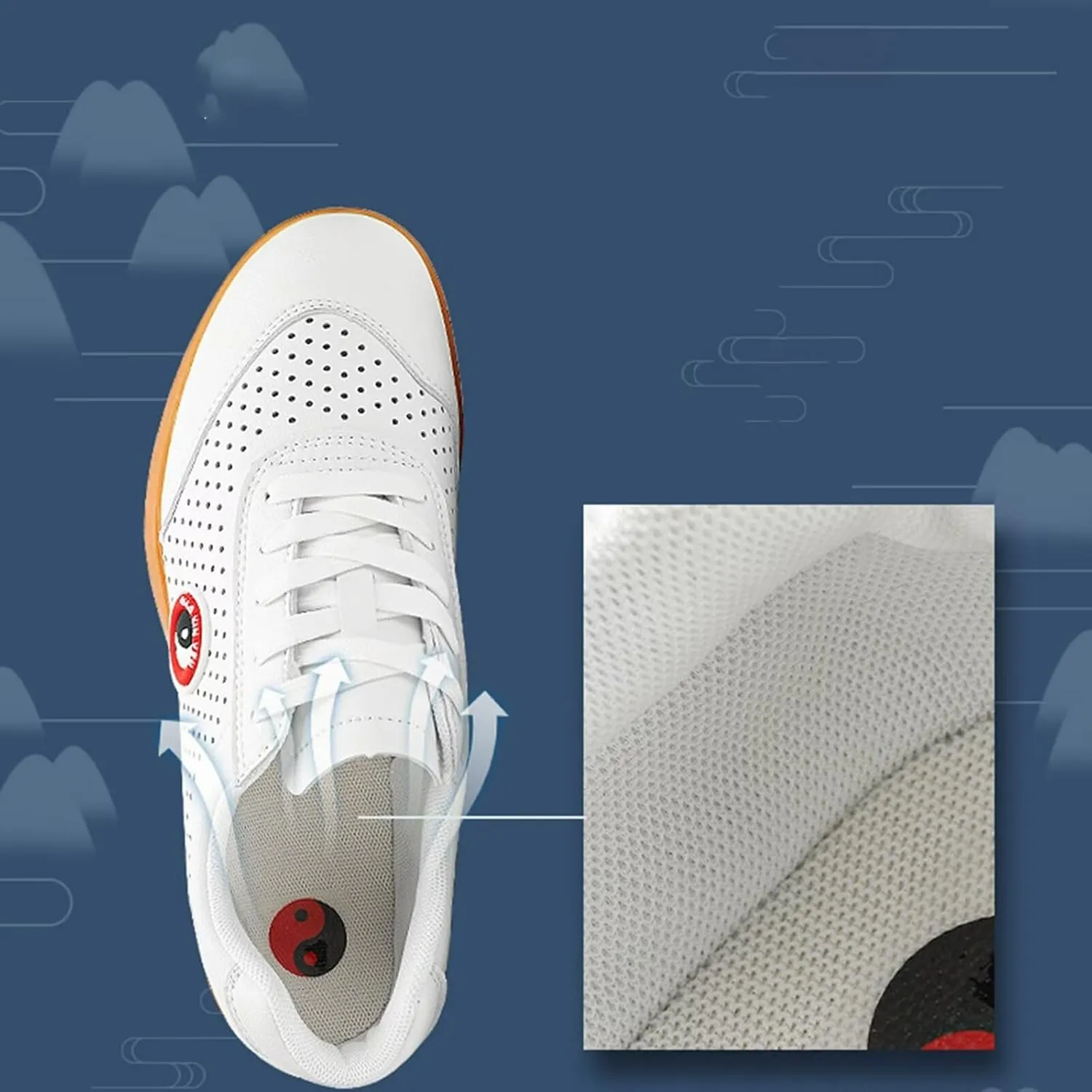 Breathable Martial Arts Shoes Sneakers for Women Non-Slip Taekwondo Shoes Unisex Kung Fu Taichi Sport Shoes for Daily Training Exercises Shoes