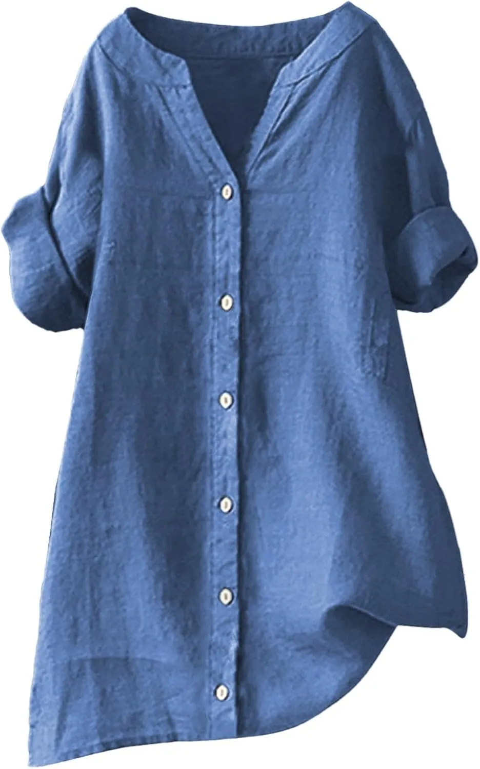 Button Down Shirts Linen Tops Long Sleeve Shirt Women Boho Autumn Ladies Summer Casual Blouses