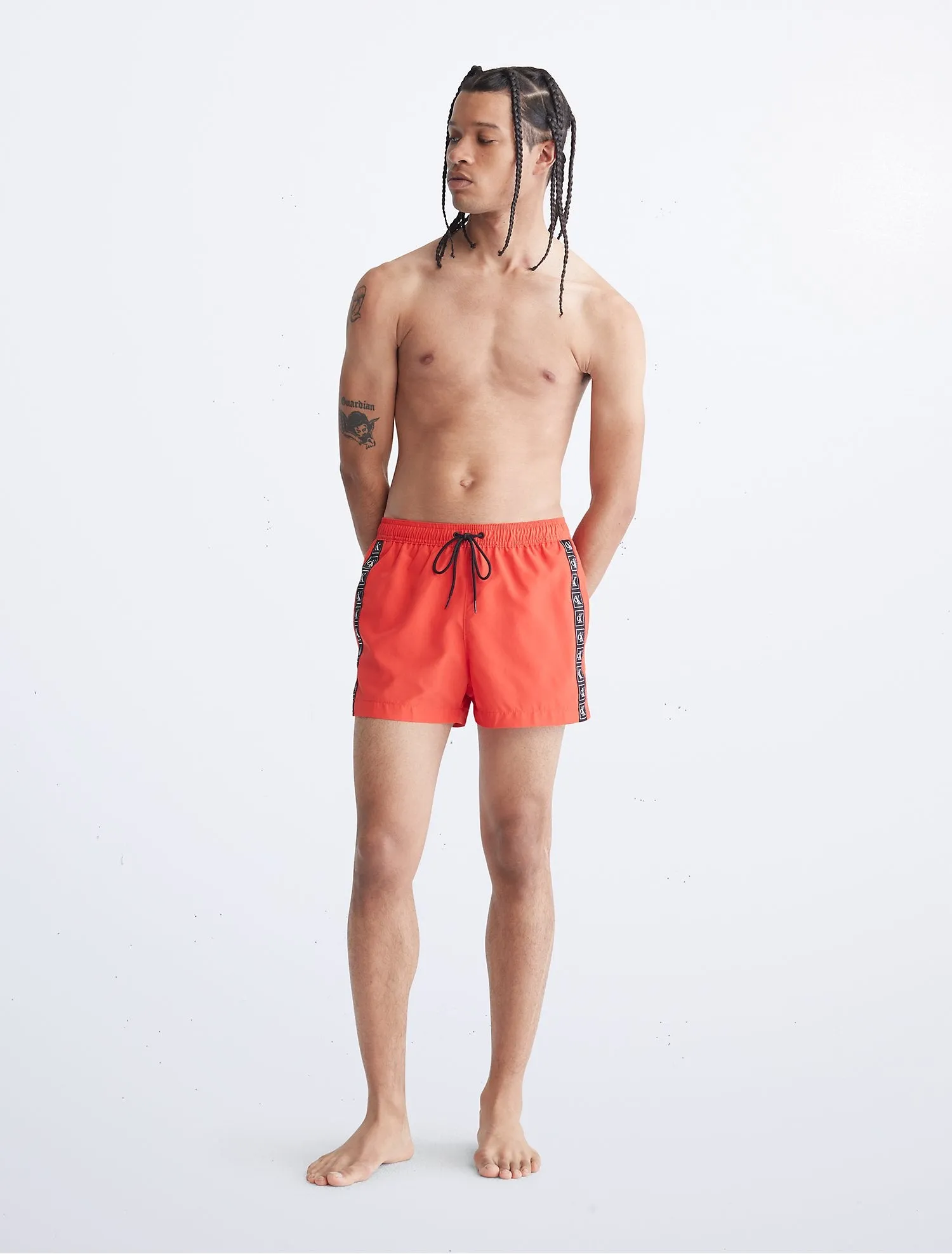 Calvin Klein CK One Drawstring Short Swim Shorts - Men