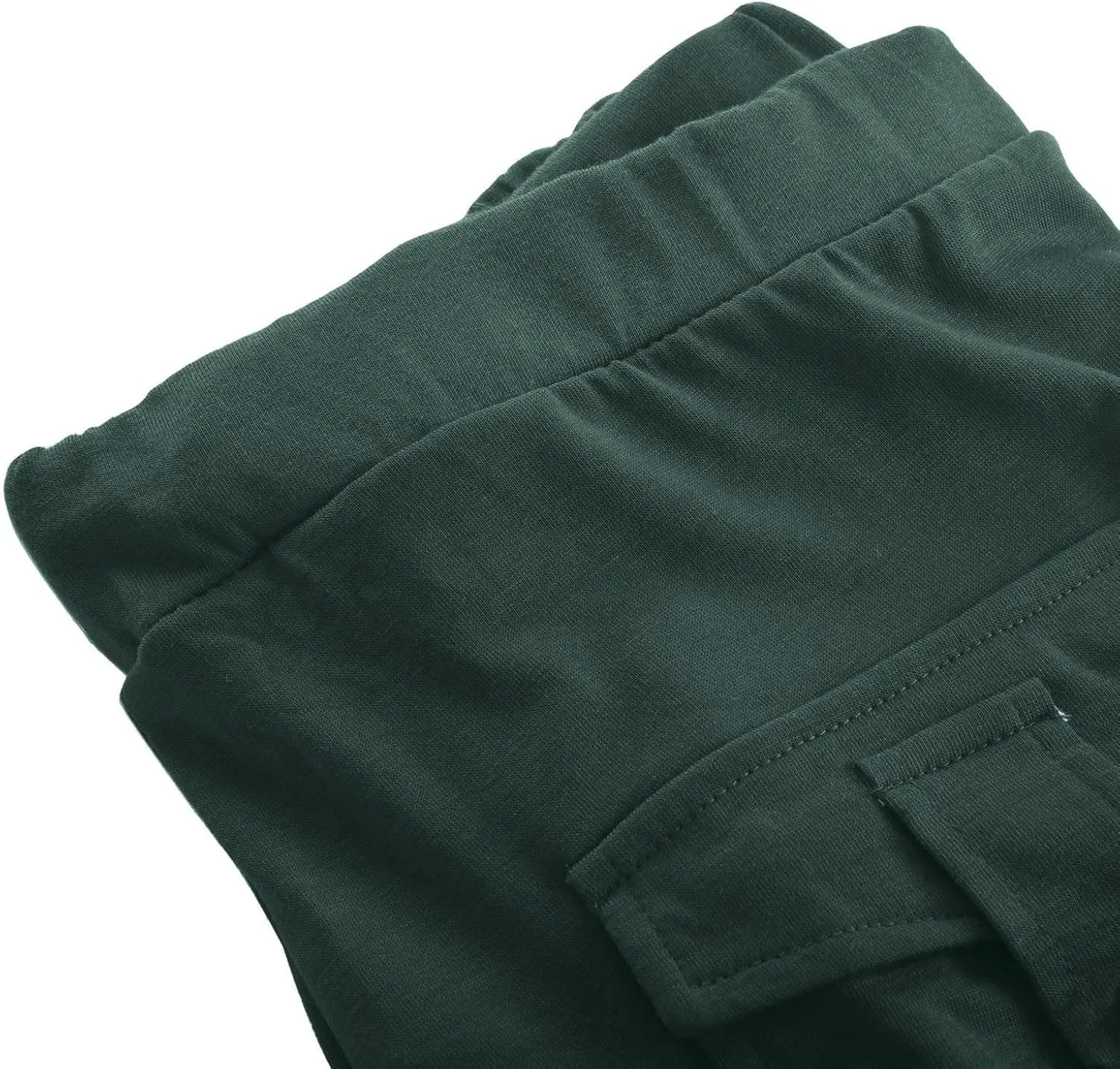 Capri Pants for Women Lightweight Y2k Drawstring Casual High Wasit Stretch Pants Yoga Leggings with Pockets 2025