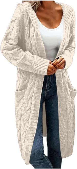 Cardigan Sweaters for Women Chunky Knit Cardigan Womens Cardigan Sweaters 2025 Long Sleeve Open Front Cardigan