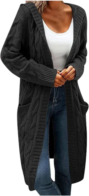 Cardigan Sweaters for Women Chunky Knit Cardigan Womens Cardigan Sweaters 2025 Long Sleeve Open Front Cardigan