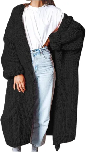 Cardigans for Women Casual Long Sleeve Button Sweater Cardigan Coat Loose Coarse Yarn Time Halloween Cardigan for