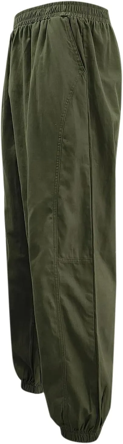 Cargo Pants for Men Big and Tall Thermal Winter Running Athletic Joggers with Pockets Men's Gym Training Jogger Pants