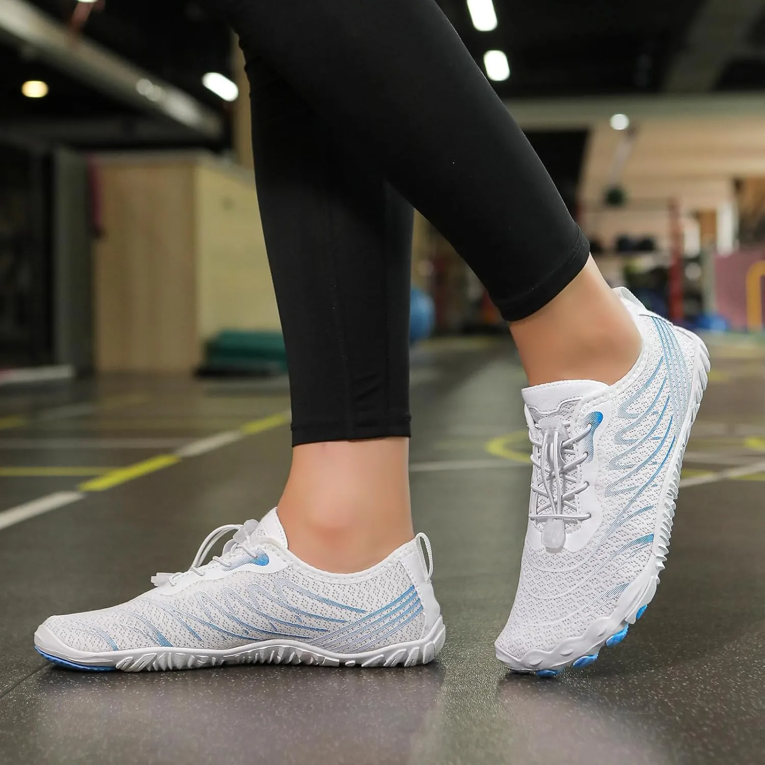 Casual Barefoot Shoes Women Quick Dry Beach Shoes for Walking, Running, Hiking, Yoga Exercise Grounded Footwear Wide Toe Box Low Top Sneakers Breathable Water Socks Lightweight Footwear Summer Shoe
