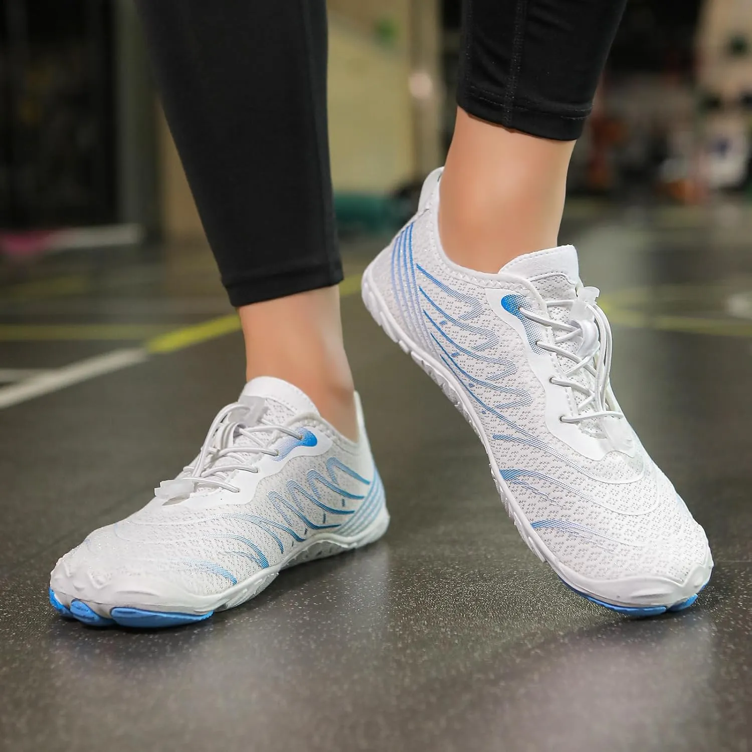 Casual Barefoot Shoes Women Quick Dry Beach Shoes for Walking, Running, Hiking, Yoga Exercise Grounded Footwear Wide Toe Box Low Top Sneakers Breathable Water Socks Lightweight Footwear Summer Shoe