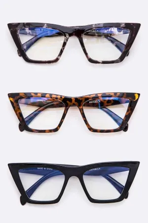 Cat Eye Clear Lens Glasses