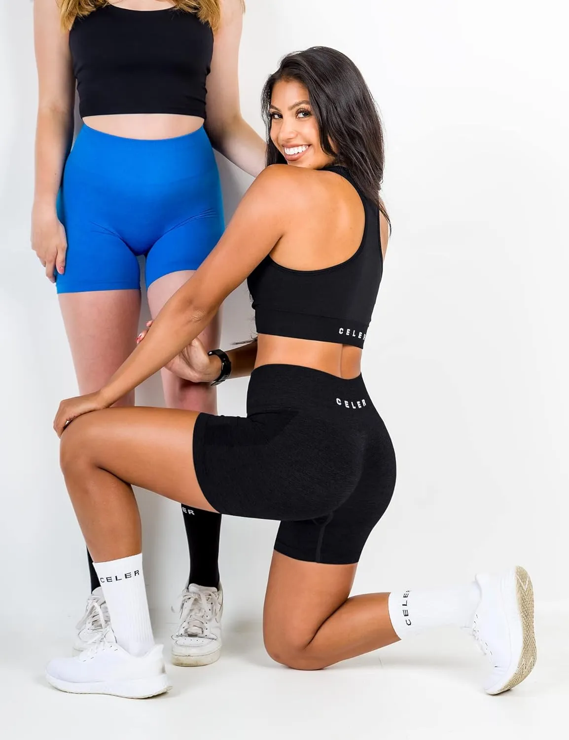 CELER Womens Workout Shorts Seamless Scrunch Butt Gym Shorts High Waisted Yoga Athletic Booty Shorts