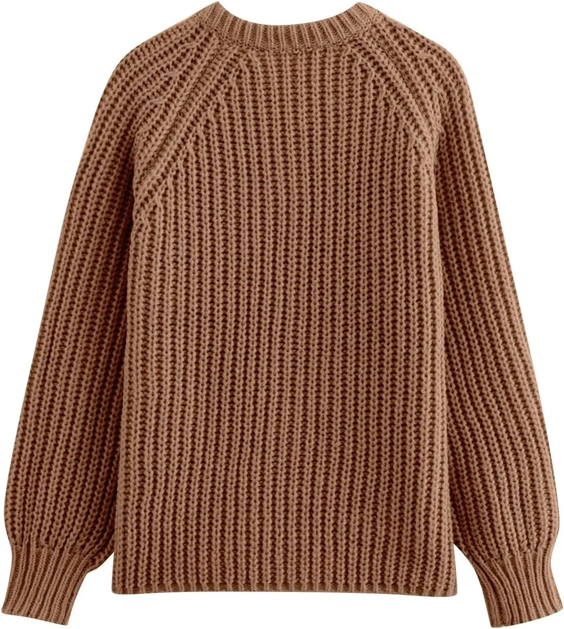 Chunky Sweaters for Women Long Lantern Sleeve Cable Knit Cardigans Sweater Button Down Slouchy Sweaters Outerwear