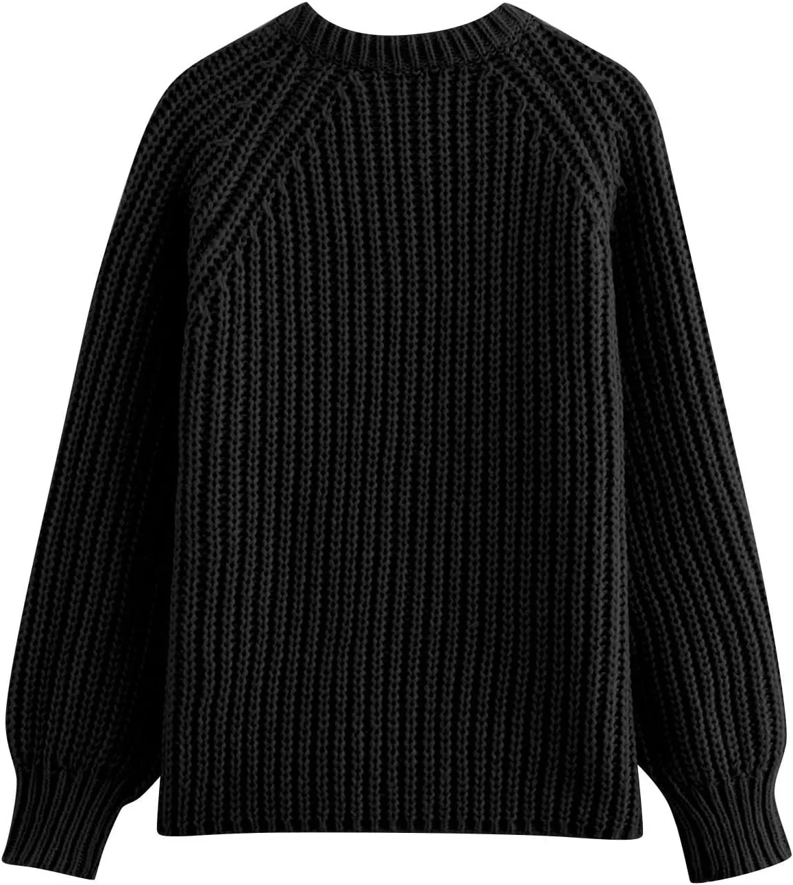 Chunky Sweaters for Women Long Lantern Sleeve Cable Knit Cardigans Sweater Button Down Slouchy Sweaters Outerwear
