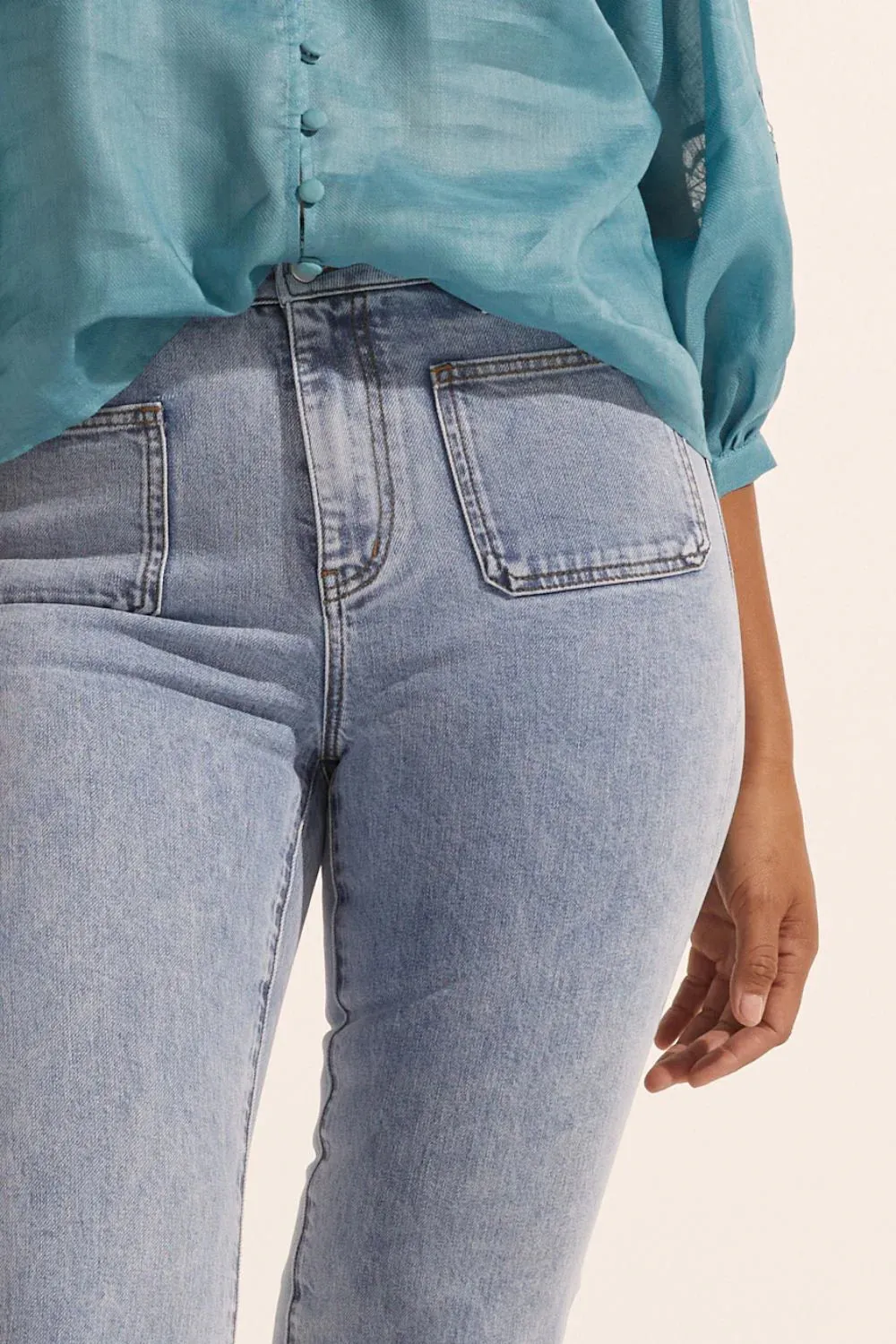 College Jean - Washed Denim