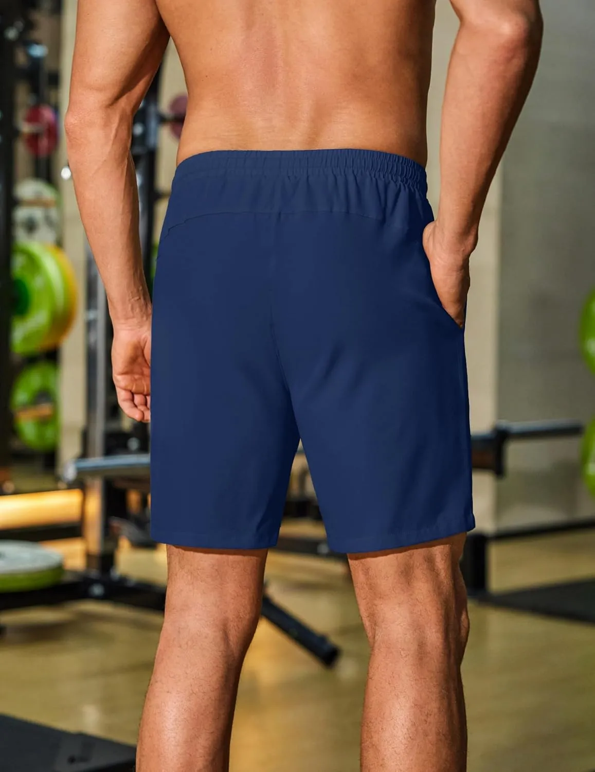 COOFANDY Men's Gym Workout Shorts 8 Inch Quick Dry Athletic Shorts Lightweight Drawstring Running Shorts
