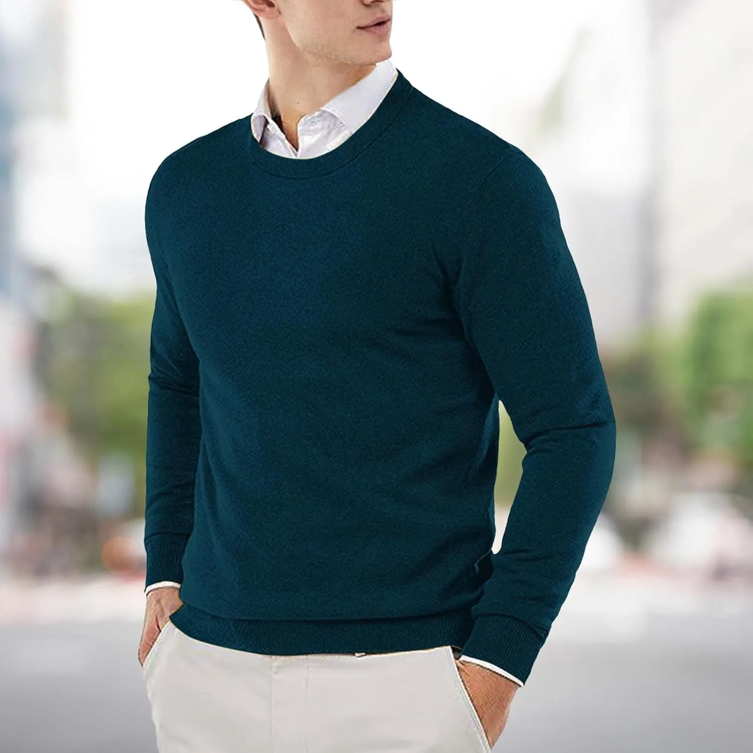 Cotton Long Sleeve Shirt Men Long Sleeved Shirt Mens Polo T Shirts Trucker Shirts for Men Men's Quarter Zip