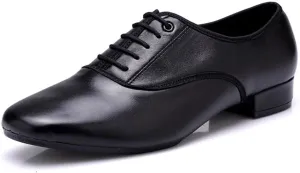 Dance Shoes for Men, 2.5Cm/1Inchs Heel Dancing Shoes Performance Practice Dancing Shoes for Ballroom Salsa Latin