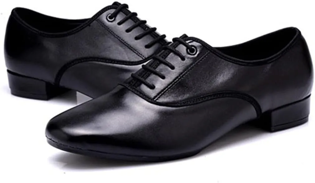 Dance Shoes for Men, 2.5Cm/1Inchs Heel Dancing Shoes Performance Practice Dancing Shoes for Ballroom Salsa Latin