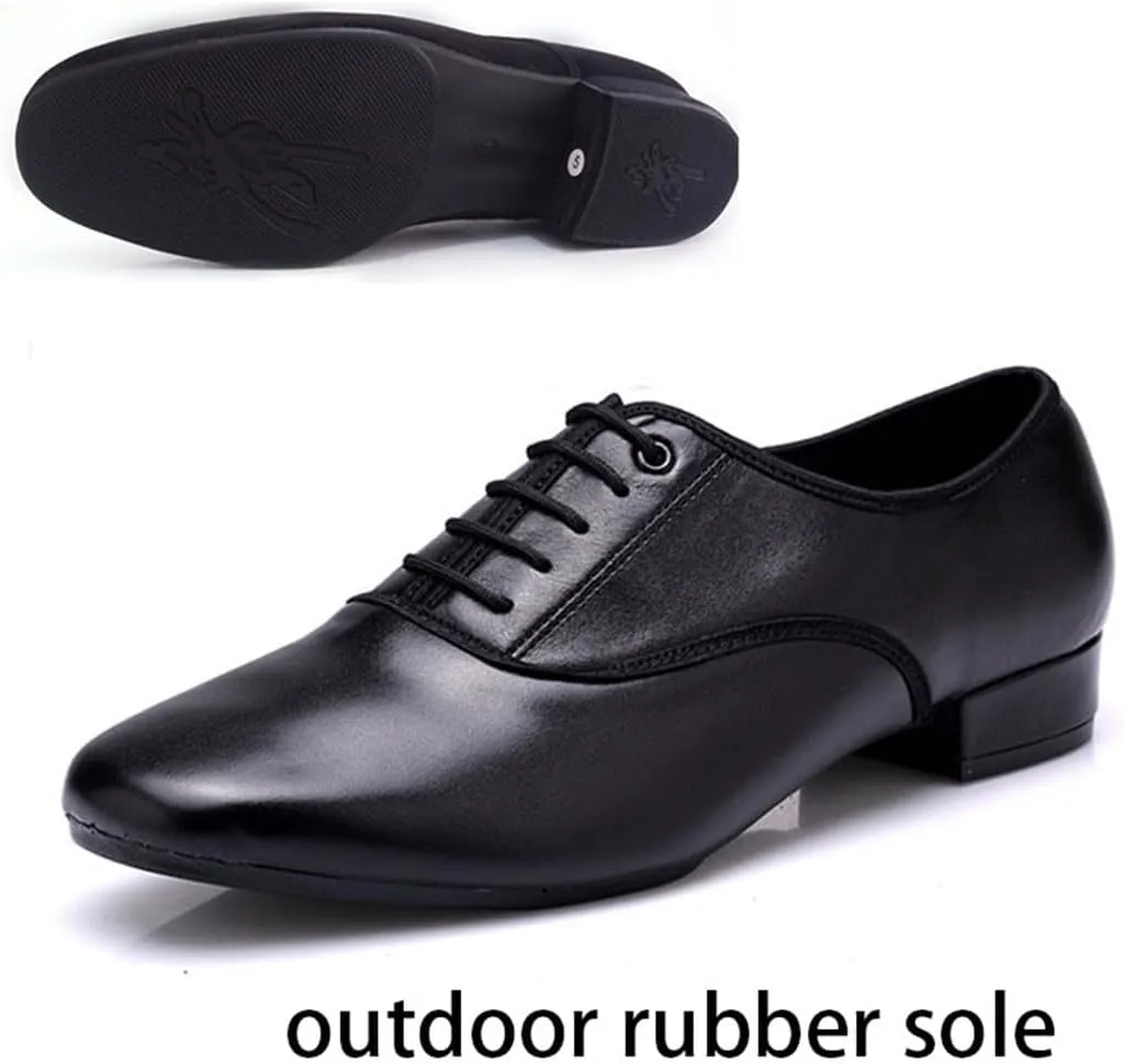 Dance Shoes for Men, 2.5Cm/1Inchs Heel Dancing Shoes Performance Practice Dancing Shoes for Ballroom Salsa Latin