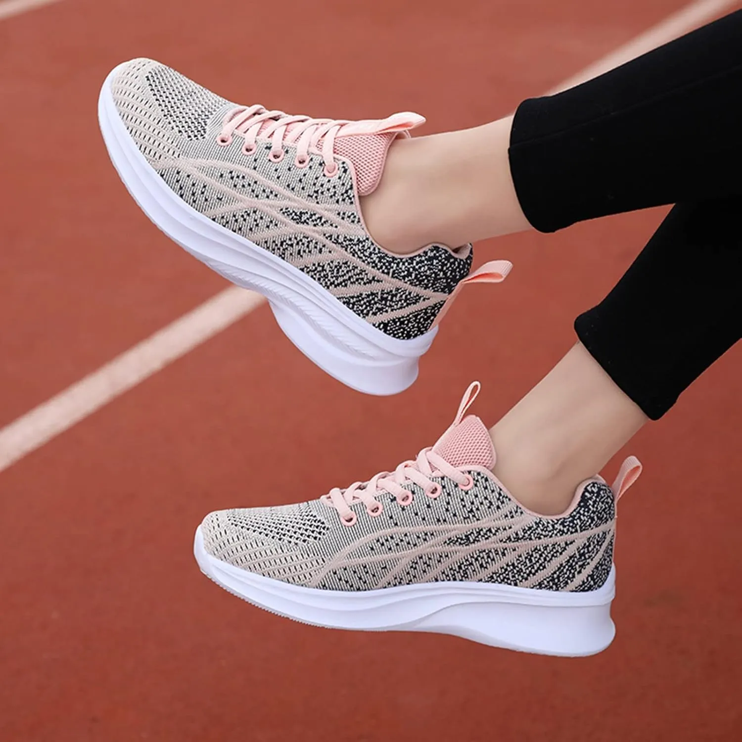 Dheva-C Womens Orthopedic Sneakers Fashion Girls Slip on Walking Shoe Sneaker Casual Comfort Wedge Platform Athletic Tennis, Ladies Running Lightweight Workout Shoes
