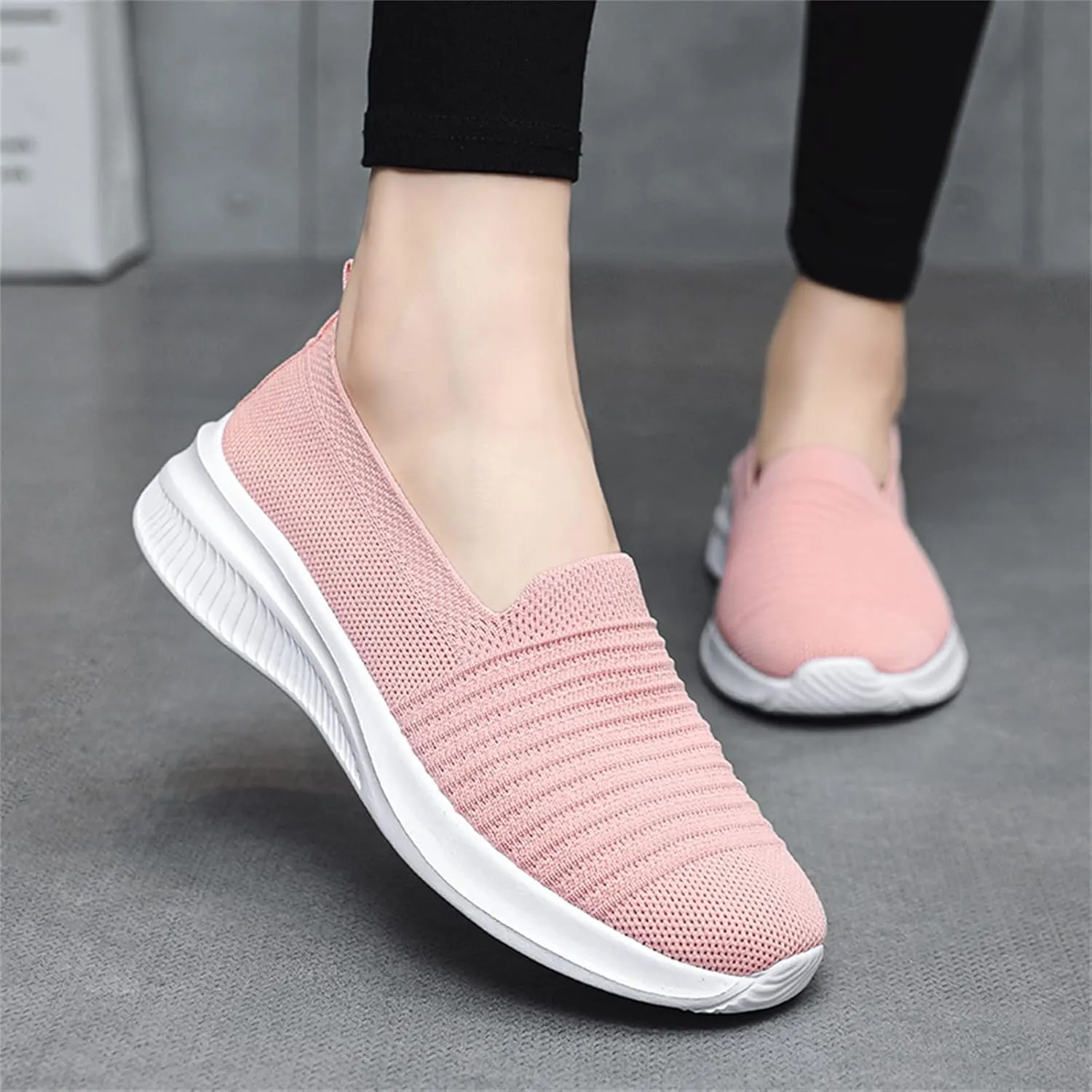 Dheva-C Women's Orthopedic Sneakers Slip on Walking Shoes for Women Mesh Up Stretch Platform Sneakers Fashion Sneaker Walking Shoes Ladies Running Shoes Athletic Mesh Fashion Sneakers
