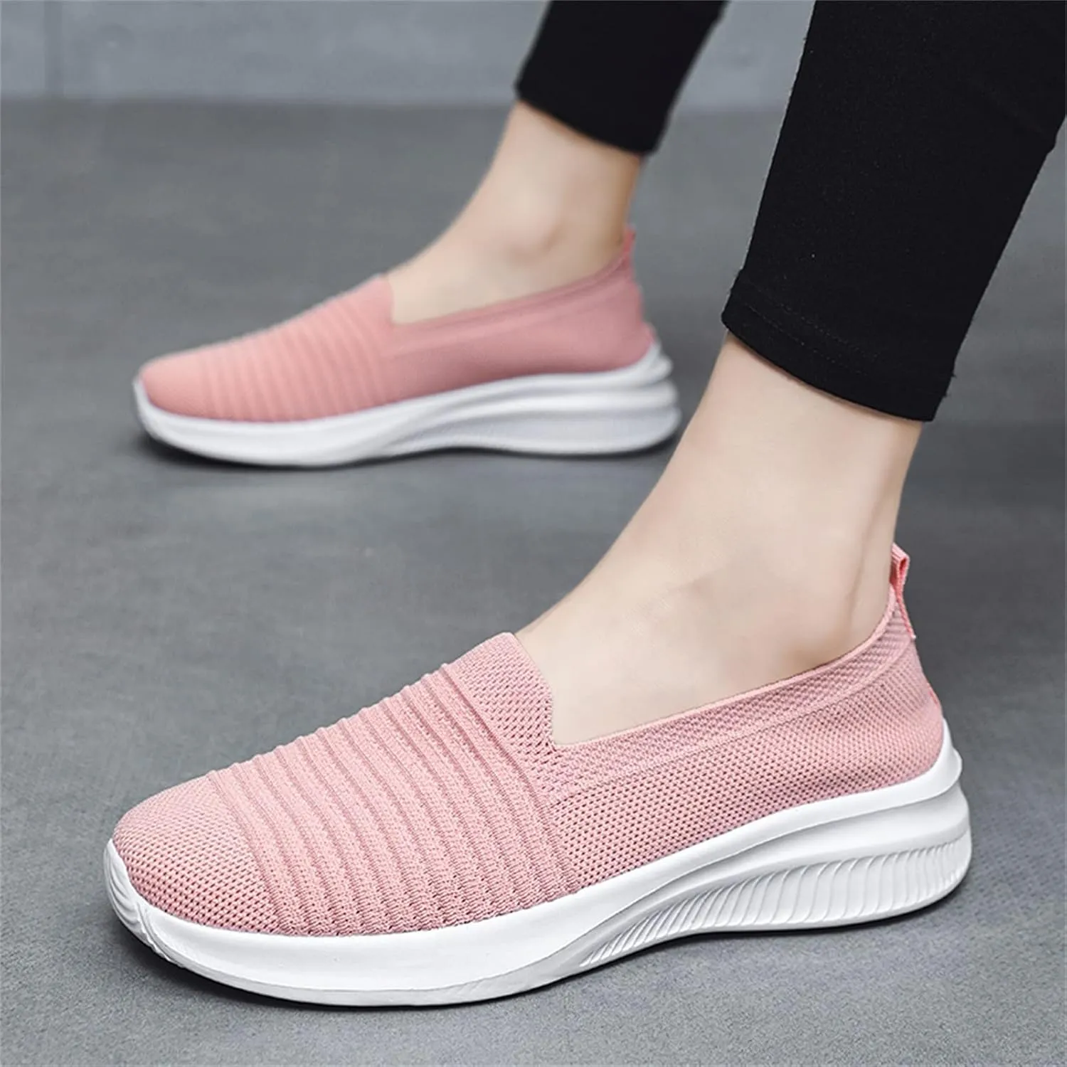 Dheva-C Women's Orthopedic Sneakers Slip on Walking Shoes for Women Mesh Up Stretch Platform Sneakers Fashion Sneaker Walking Shoes Ladies Running Shoes Athletic Mesh Fashion Sneakers