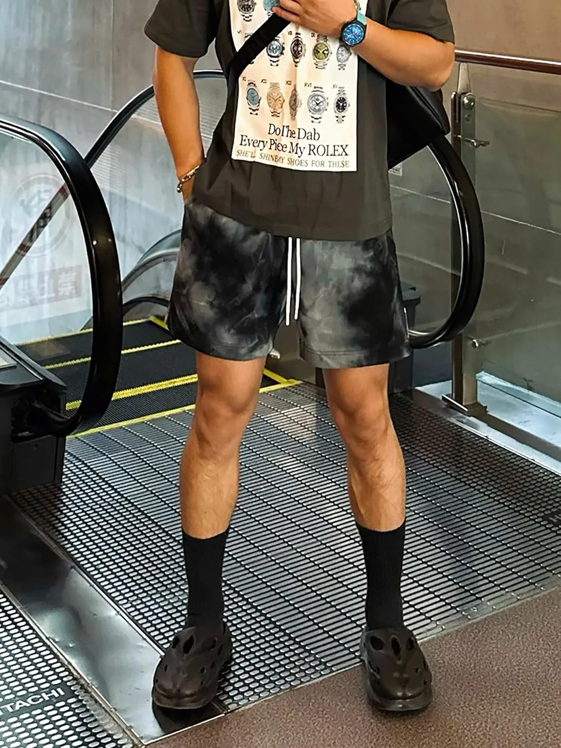 DIOTSR Mens Tie Dye Graphic Shorts Athletic Running Basketball Shorts Casual Designer Shorts Cool Streetwear