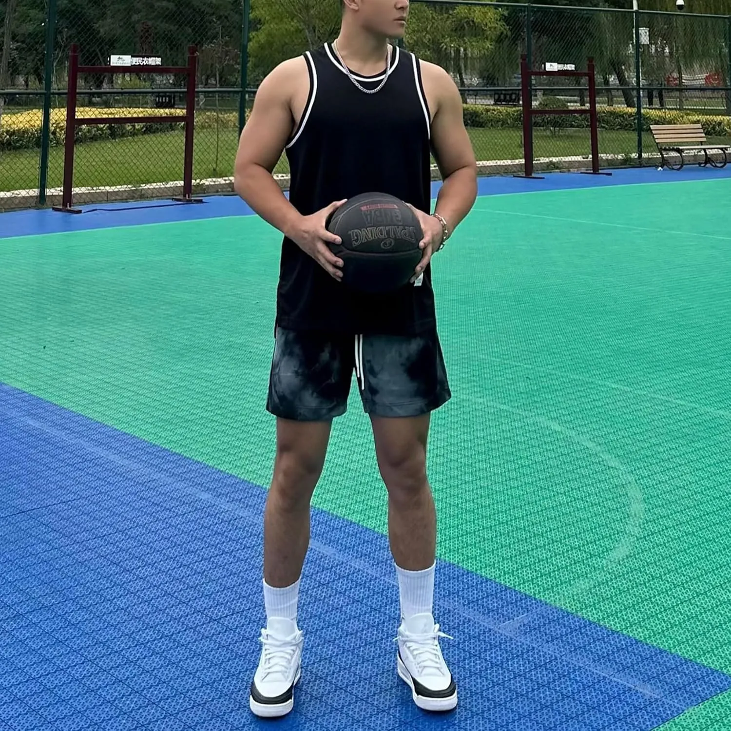 DIOTSR Mens Tie Dye Graphic Shorts Athletic Running Basketball Shorts Casual Designer Shorts Cool Streetwear